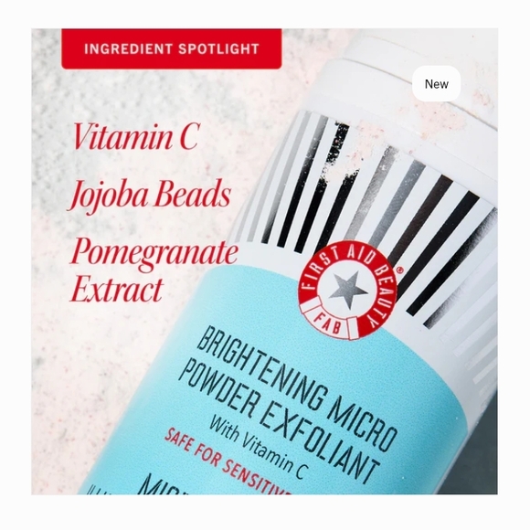 x2 ✨️SEALED✨️ First Aid Beauty Brightening Micro Powder Exfoliant - Picture 8 of 16
